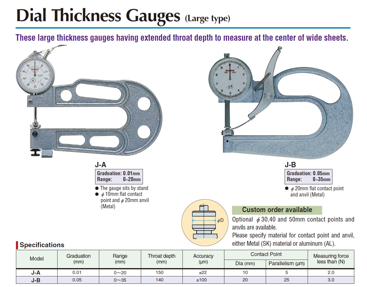 Ichiban Precision Sdn Bhd Peacock Peacock Dial Thickness Gauges